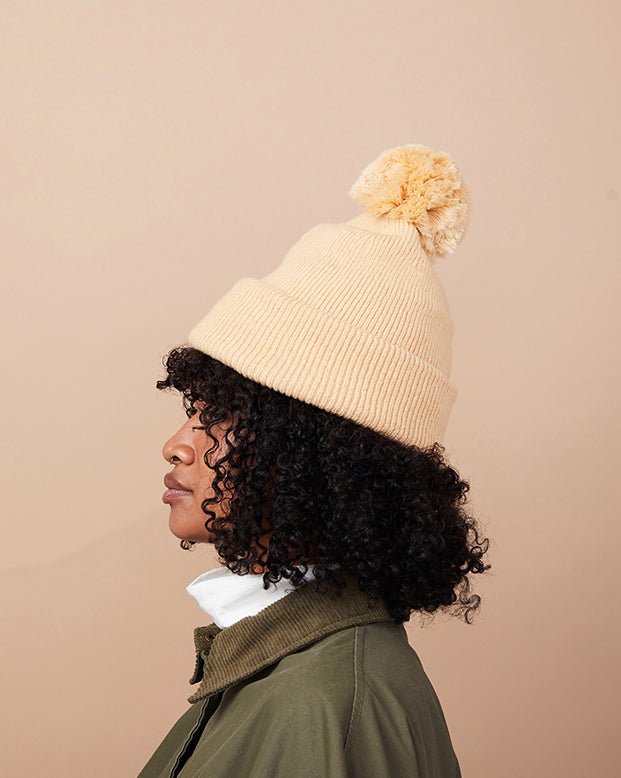 Pom Pom Tuque - Butter
